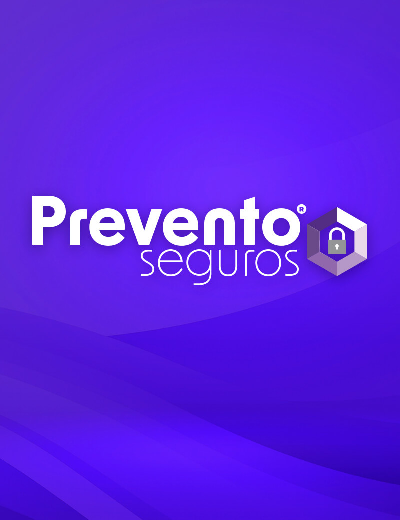 Logo y composición de portada para prevento seguros
